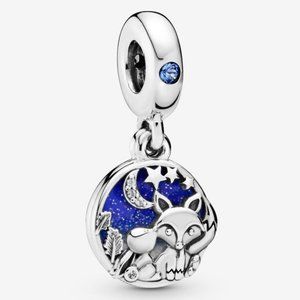 Authentic Pandora Silver Fox & Rabbit Charm